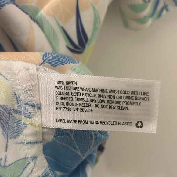 Cat & Jack Hawaiian Leaf Summer Shirt XL Polo Tropical Unisex Casual‎ - Picture 5 of 7